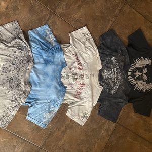 Lot of 5 Medium Aqua VI T-Shitts